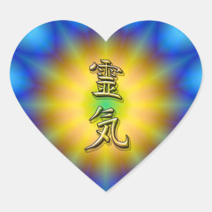 Reiki Symbol Heart Sticker
