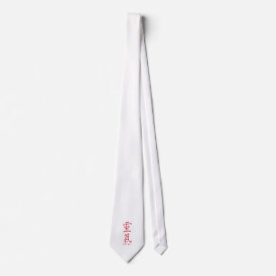 Reiki Symbol in Red Ink Neck Tie