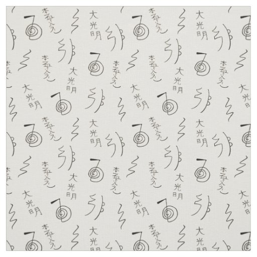 Reiki Symbols Pattern - Reiki Healing Fabric