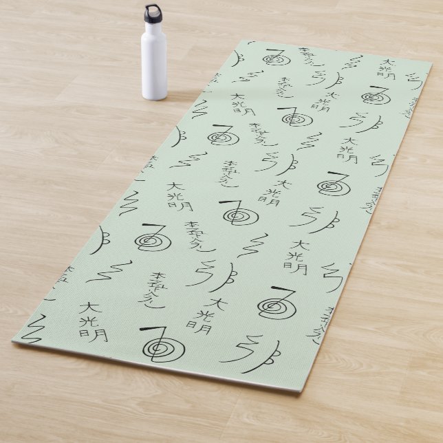 Reiki Symbols Pattern - Reiki Healing Yoga Mat (In Situ)