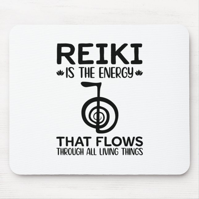 Reiki Therapist Quotes | Reiki Master Healing Gift Mouse Pad (Front)