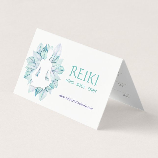 Reiki/Yoga appointment cards (Front)