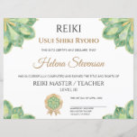Reiki Yoga Certificate of Completion<br><div class="desc">Reiki Yoga Certificate of Course Completion</div>