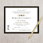 Reiki Yoga Certificate of Completion Award<br><div class="desc">Elegant certification award for energy healers. For additional matching marketing materials please contact me at maurareed.designs@gmail.com. For more premade logos visit logoevolution.co. Original design by Maura Reed.</div>