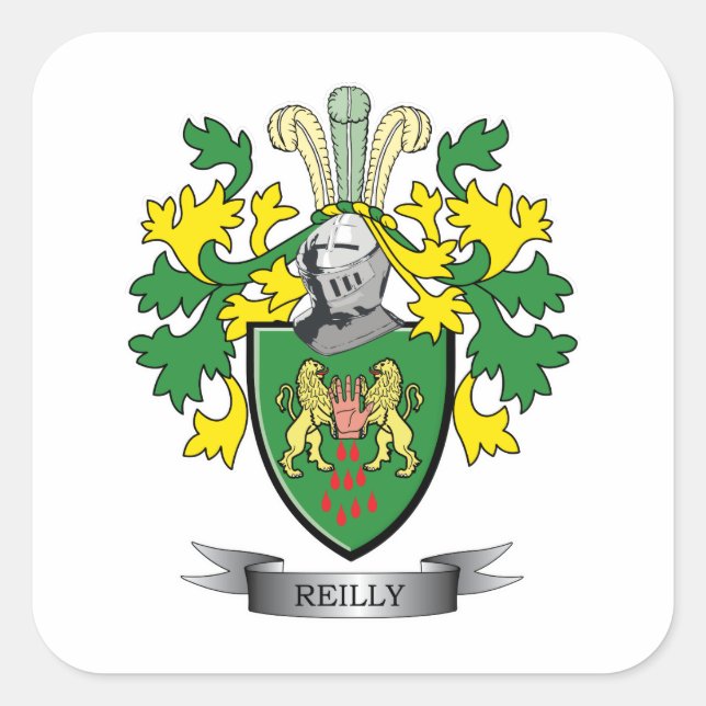 Reilly Coat of Arms Square Sticker (Front)