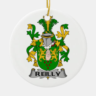 Reilly Family Crest Ceramic Ornament