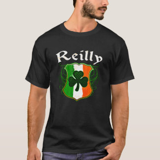 Reilly Irish Surname Ireland Flag Shield Shamrock T-Shirt