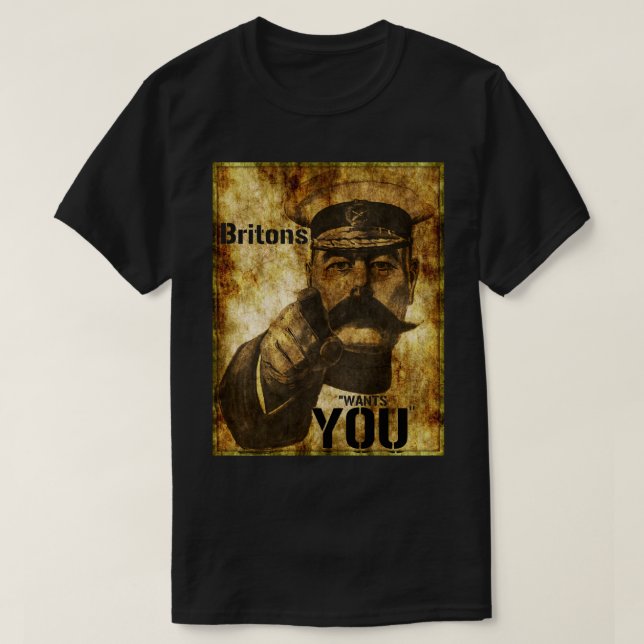 Reimagined Lord Kitchener Wants You Poster T-Shirt (Design Front)