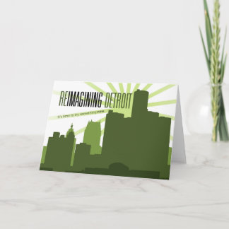 Reimagining Detroit Greeting Card