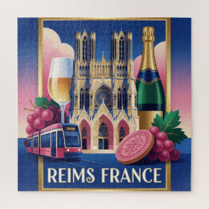 Reims France Champagne Region Travel Jigsaw Puzzle