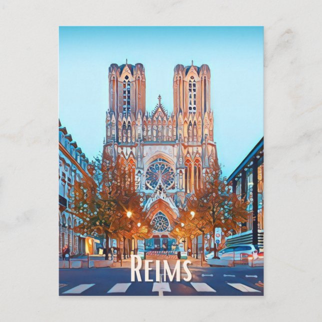 Reims Photo Vintage Postcard (Front)