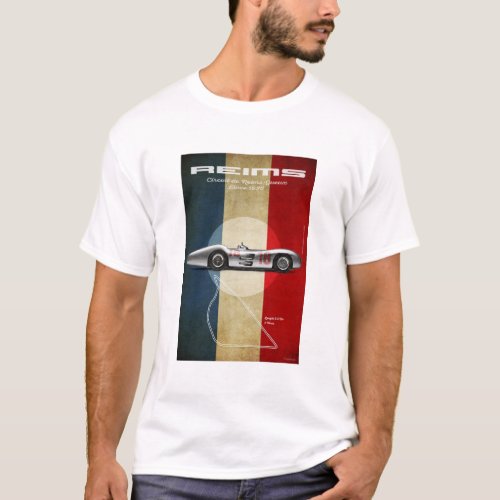 Reims Racetrack Vintage Mercedes T_Shirt
