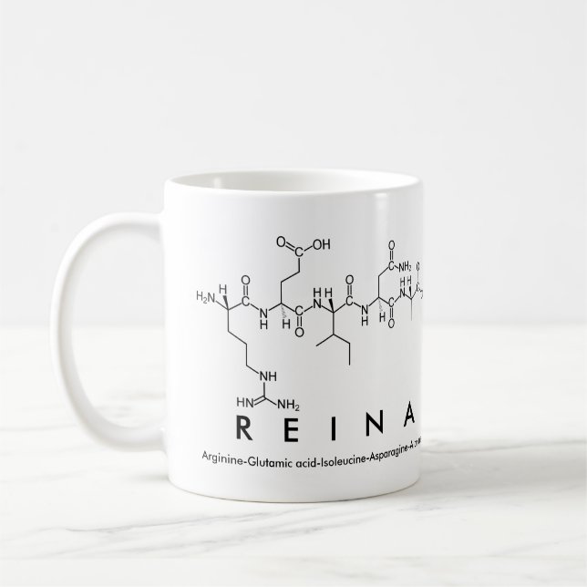 Reina peptide name mug (Left)