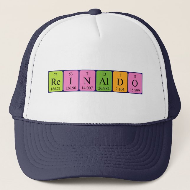 Reinaldo periodic table name hat (Front)