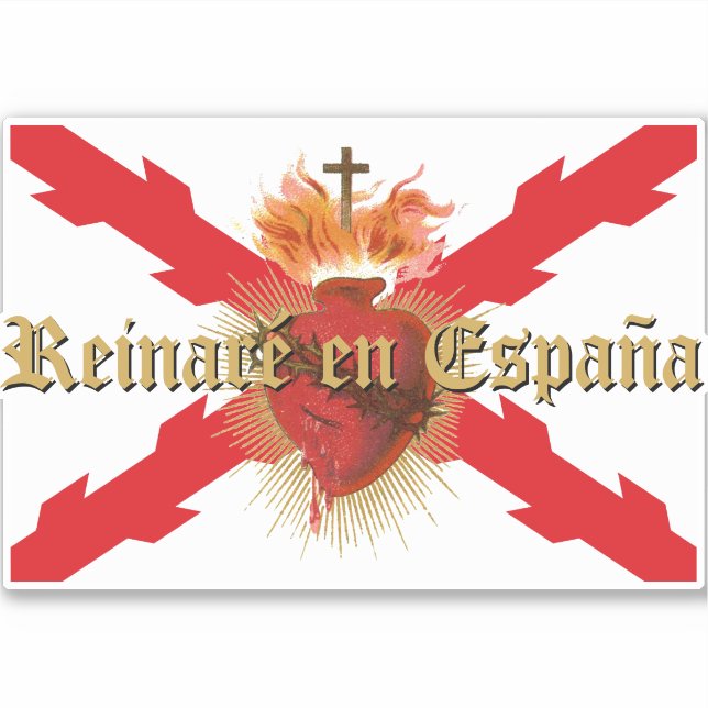 Reinaré en España Sticker (Front)