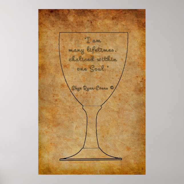 Reincarnation Affirmation Spiritual Art Poster (Front)