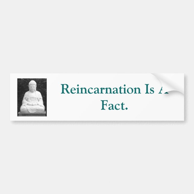 Reincarnation Is A Fact. Bumper Sticker (Front)