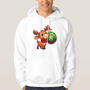 Reindeer and Ornament Joy Hoodie