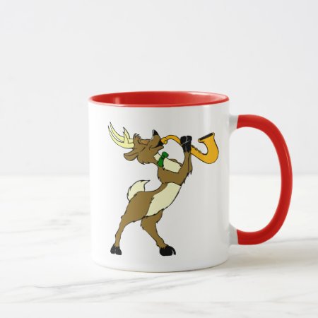 Reindeer And Saxophone Mug