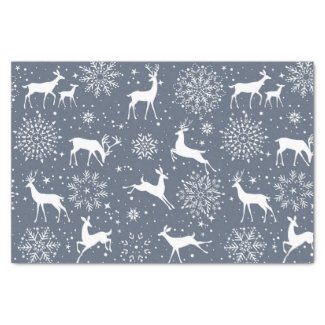Reindeer And Snowflakes
