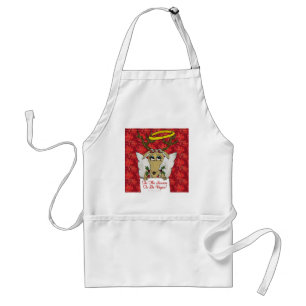 Reindeer Angel Tis The Season to Be Vegan Adult Apron