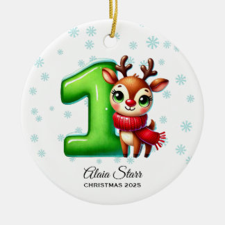 Reindeer Baby's First Christmas Ornament