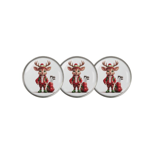 Reindeer Ball Marker (3 Up)