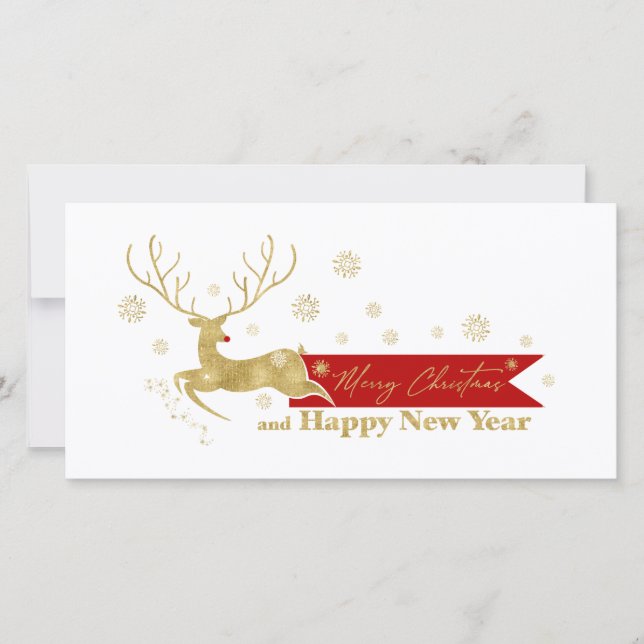 Reindeer Banner Christmas ID855 (Front)