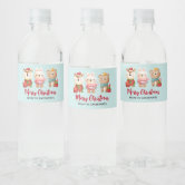 Gingerbread Man Water Bottle Labels