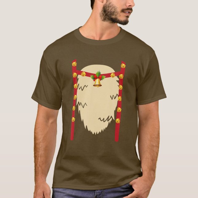 Reindeer Belly Costume Boy Girl Kid Christmas T-Shirt (Front)
