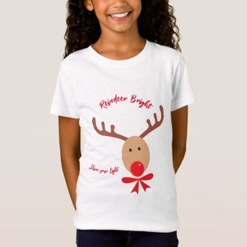 Reindeer bright Christmas T_Shirt