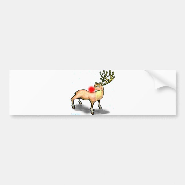 Reindeer Bumper Sticker (Front)