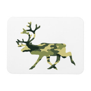 Reindeer / Caribou Woodland Camouflage / Camo Magnet