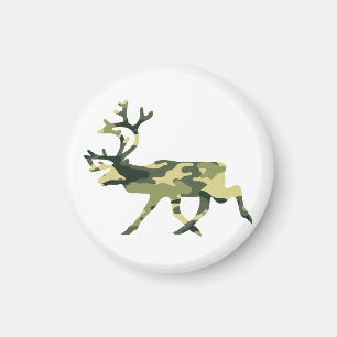 Reindeer / Caribou Woodland Camouflage / Camo Magnet