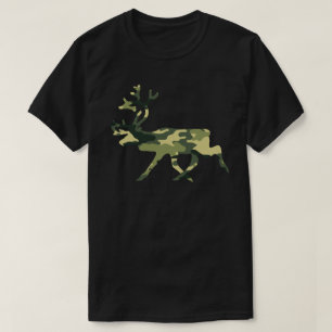 Reindeer / Caribou Woodland Camouflage / Camo T-Shirt