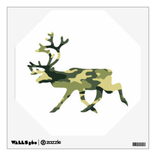 Reindeer / Caribou Woodland Camouflage / Camo Wall Decal