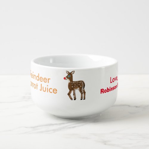 Reindeer Carrot Juice Food Bowl