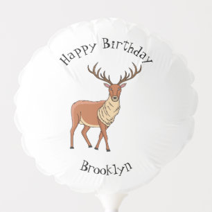 Reindeer cartoon illustration balloon
