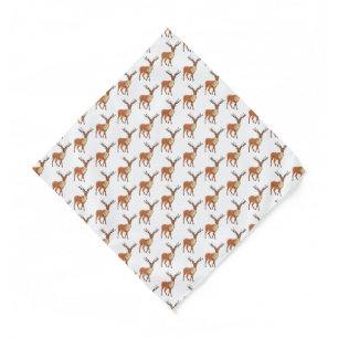Reindeer cartoon illustration bandana