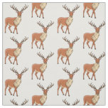Reindeer cartoon illustration fabric