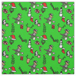 reindeer christmas befana fabric
