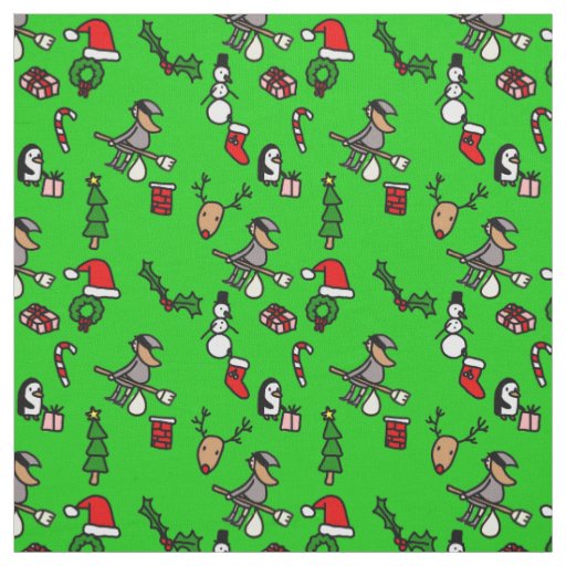 reindeer christmas befana fabric