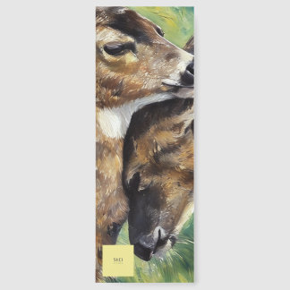 Reindeer Christmas bookmark