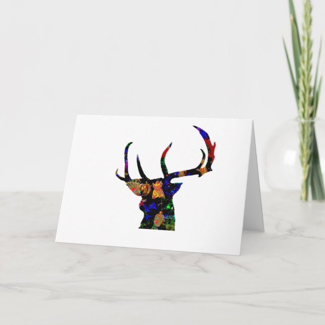 Reindeer Christmas  Card (Front)