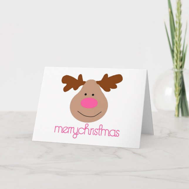 Reindeer Christmas Card (Front)