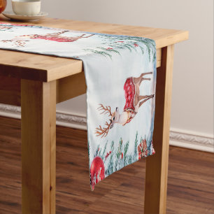 Reindeer Christmas Christmas Holiday Table Runner