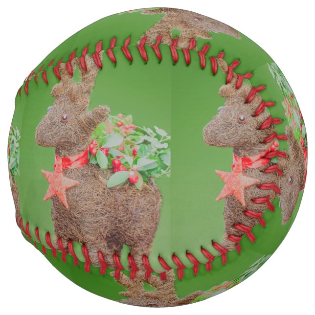 Reindeer Christmas decoration Softball (Front Right)