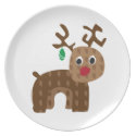 Reindeer Christmas Dish plate
