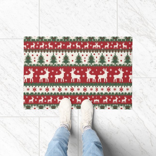 Reindeer Christmas Doormat (Indoor)