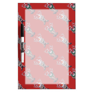 Reindeer Christmas Dry-Erase Board